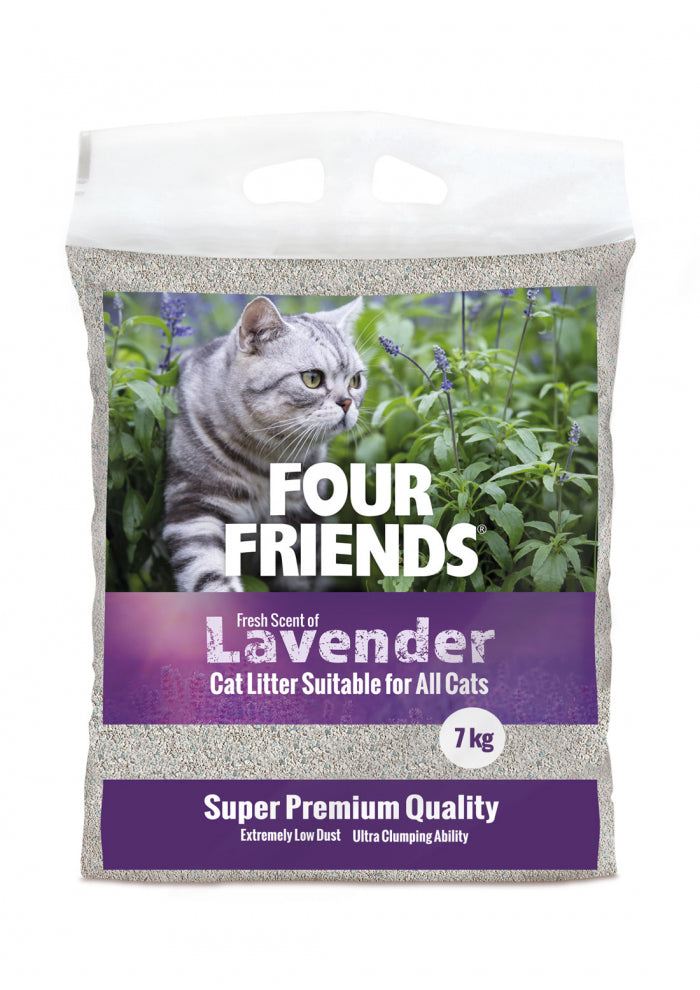 FourFriends Cat Litter Lavender 7 kg - Lavendel