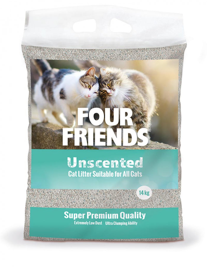 FourFriends Cat Litter Unscented 14 kg - Oparfymerad