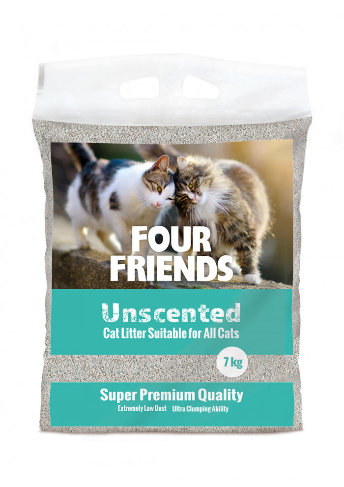 FourFriends Cat Litter Unscented 7 kg - Oparfymerad