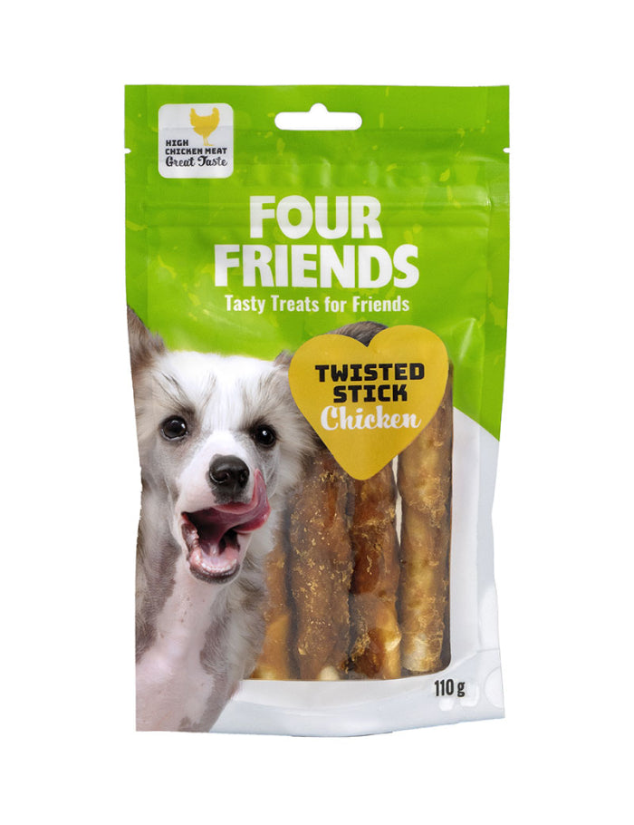 FourFriends Twisted Stick Chicken 4-pack, 12,5cm