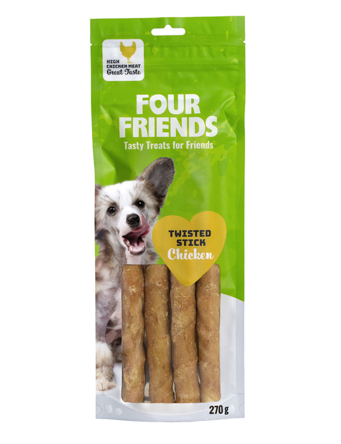 FourFriends Twisted Stick Chicken 4-pack, 25cm