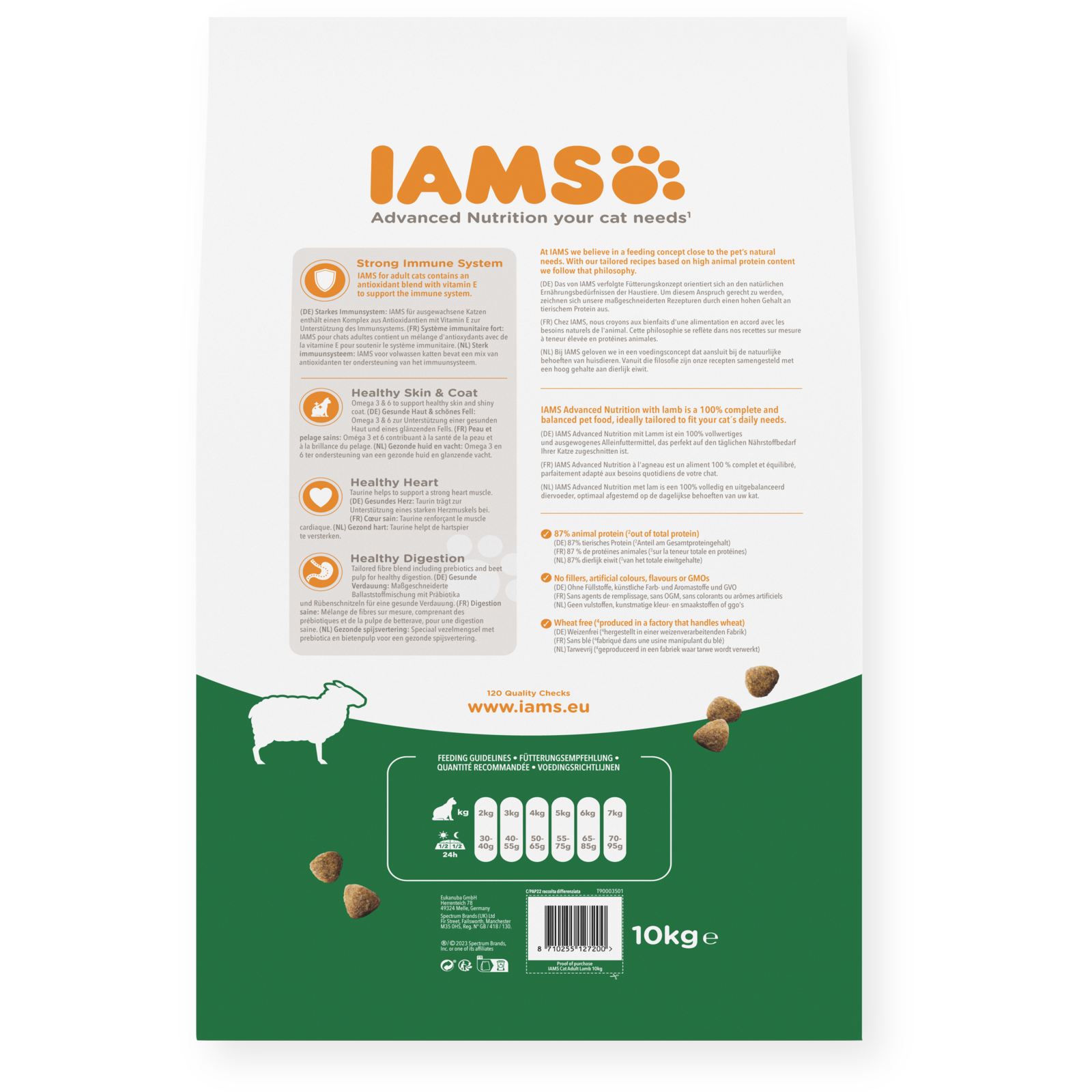 Iams Cat Adult Lamb 10 kg