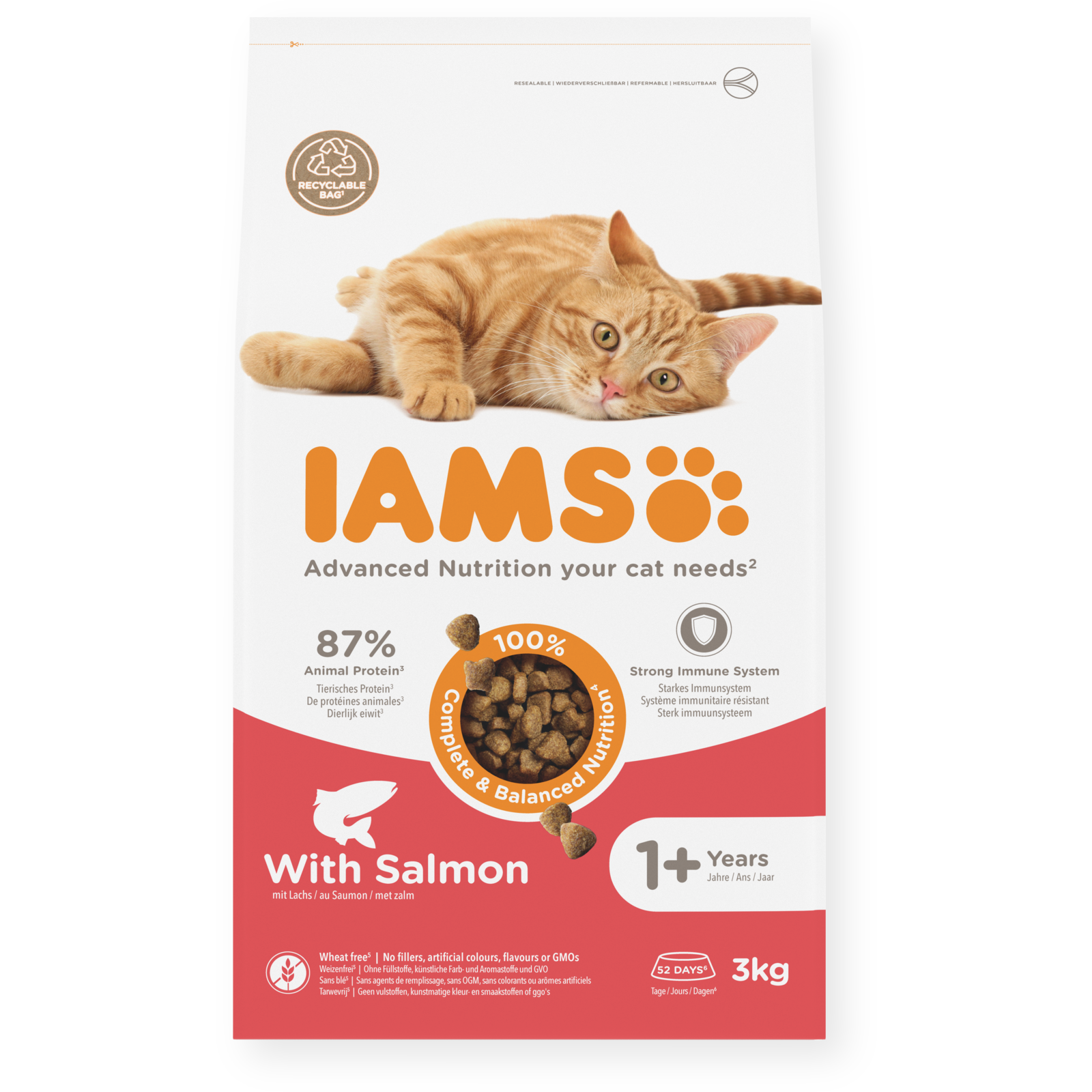 Iams Cat Adult Salmon 3 kg