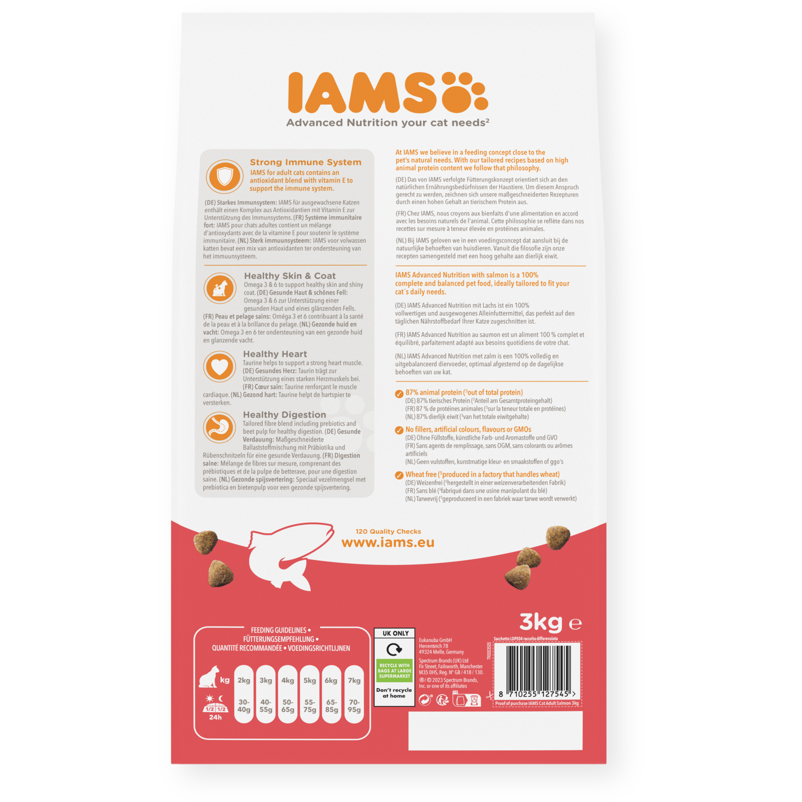 Iams Cat Adult Salmon 3 kg