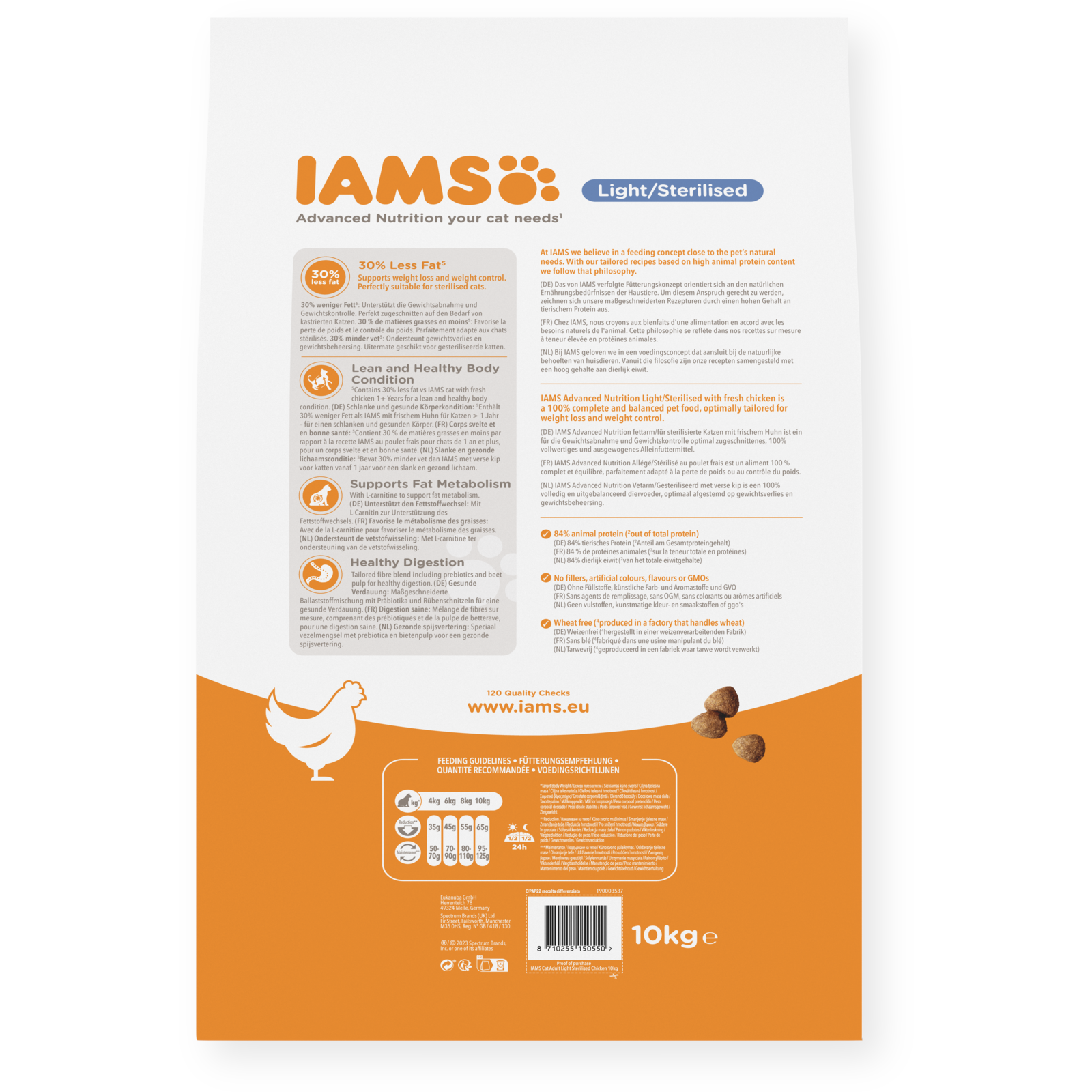 Iams Cat Adult Sterilised 10 kg