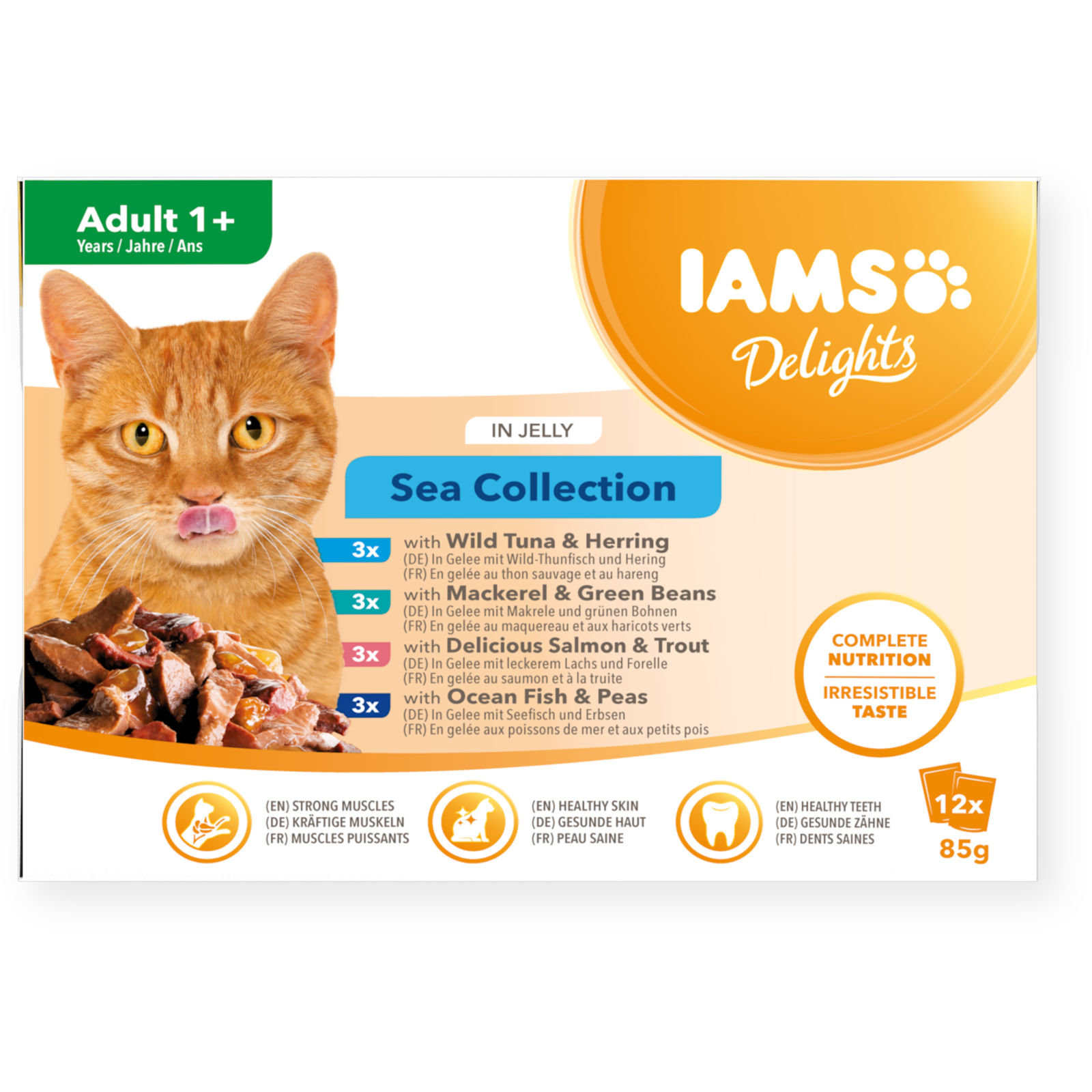 Iams Delights Jelly Multipack Sea 12x85g