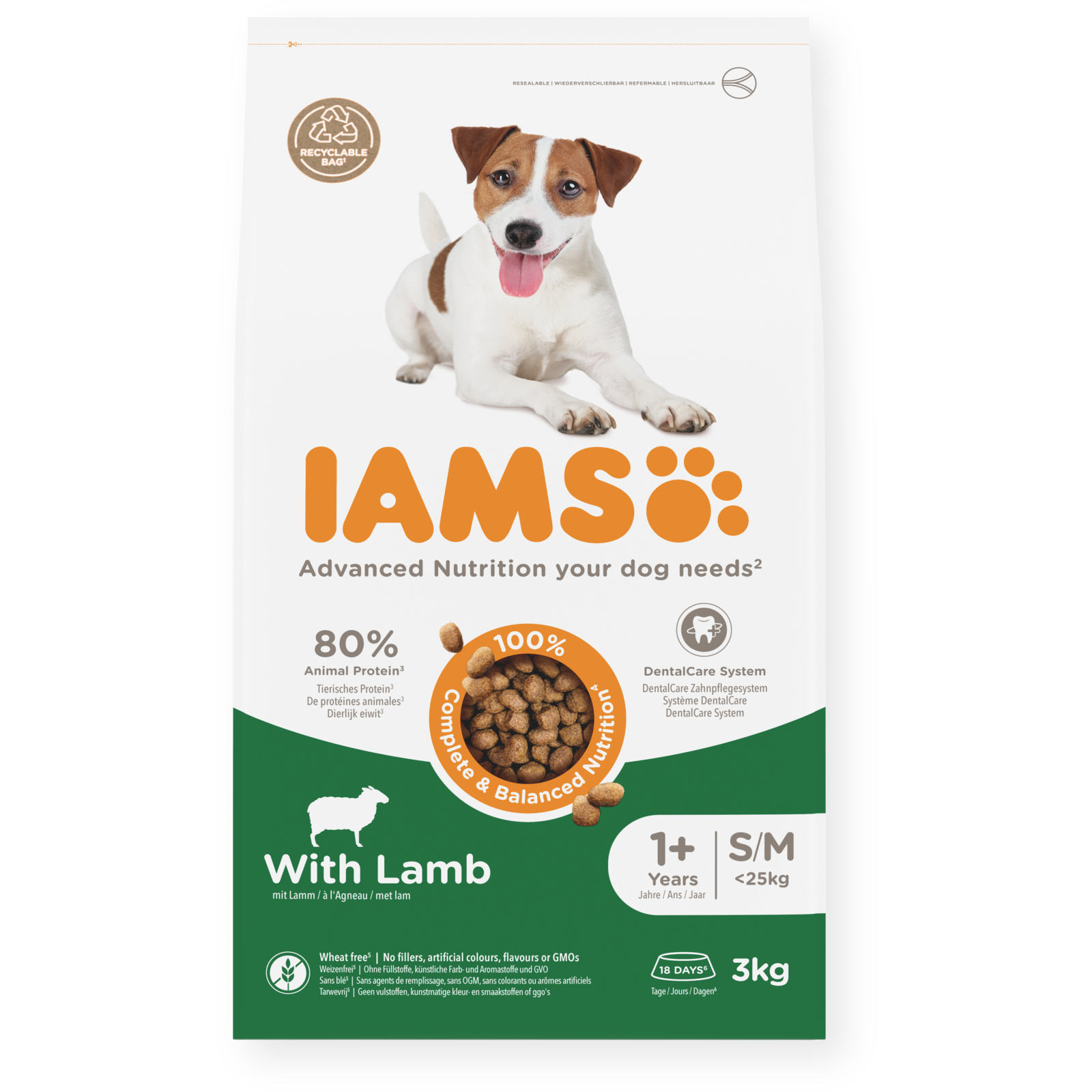 Iams Dog Small & Medium Lamb 3 kg