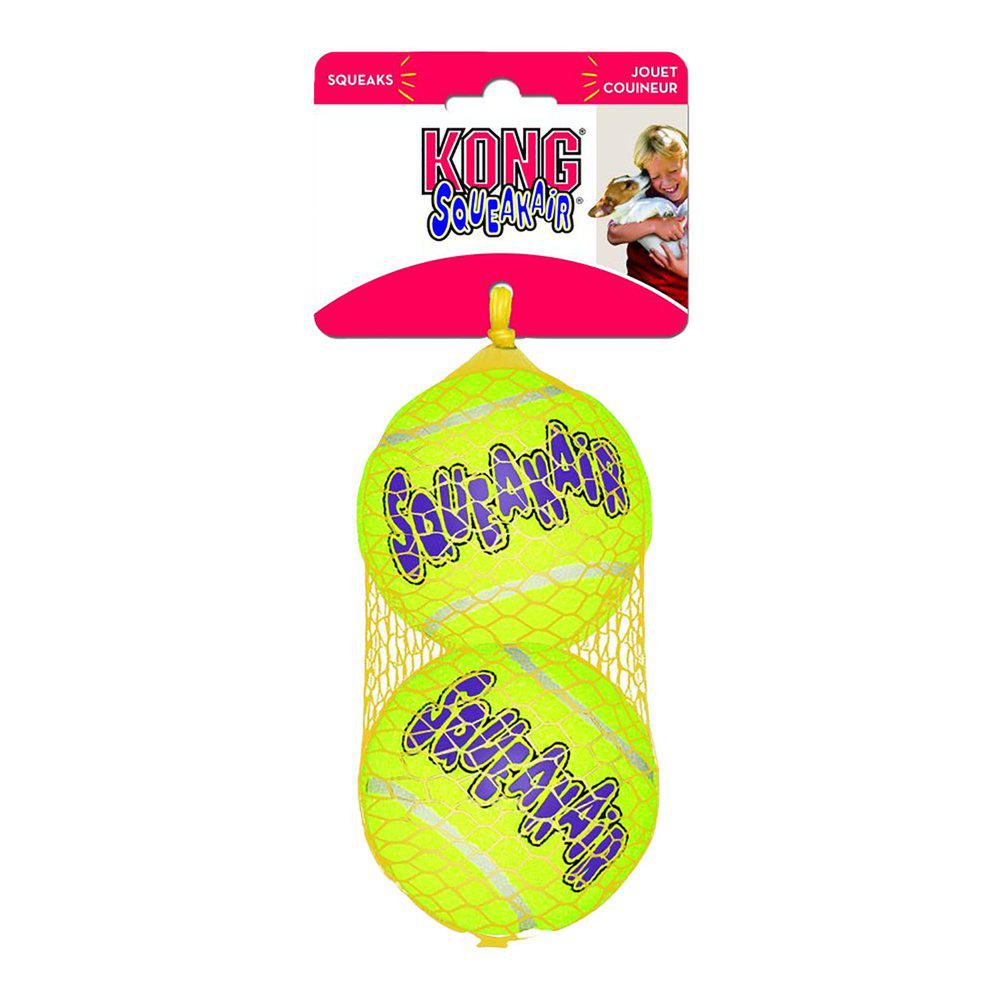 Kong Airdog Squeakair Tennisboll 2 pack L 8cm