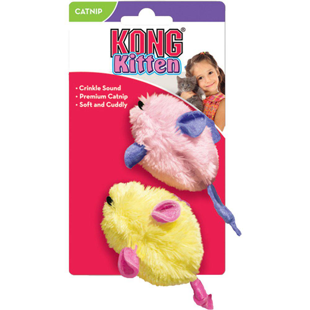 Kong Kitten Mice 2 pack Assorted