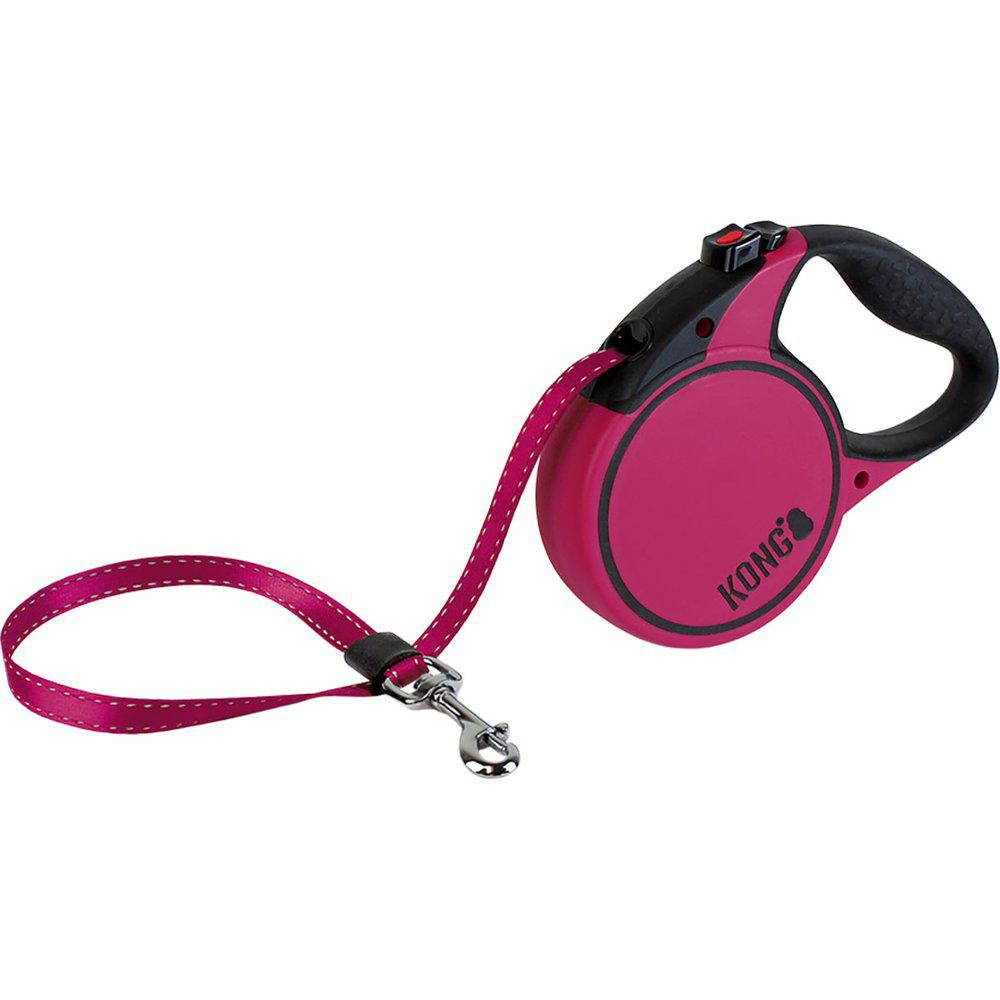 Kong Rullkoppel Terrain S 5m Band Rosa Max 20kg