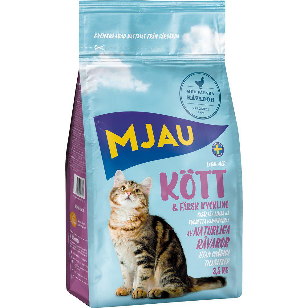 Mjau Med Köttsmat 3,5kg