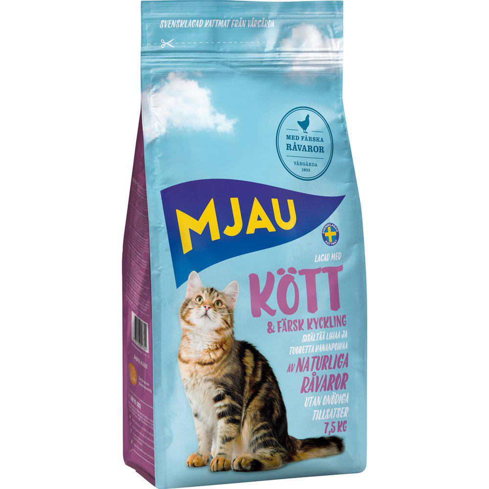 Mjau Med Köttsmat 7,5kg