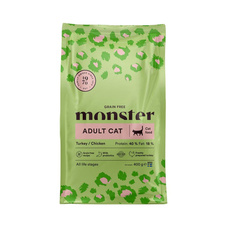 Monster Cat Grain Free Adult Turkey & Chicken