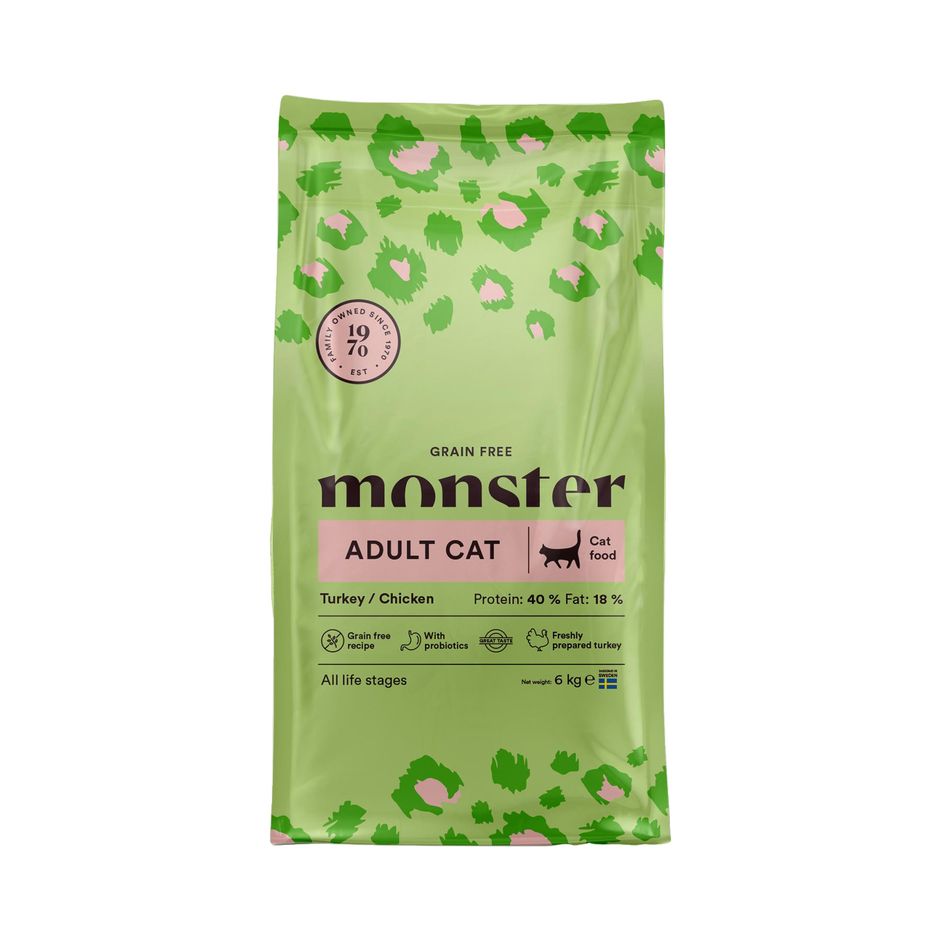 Monster Cat Grain Free Adult Turkey & Chicken 6 kg