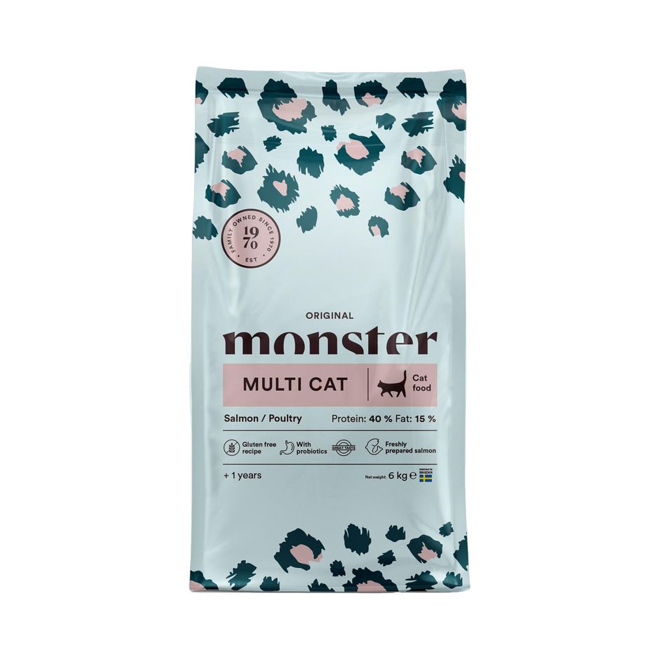 Monster Cat Original Multicat Salmon & Poultry 6 kg