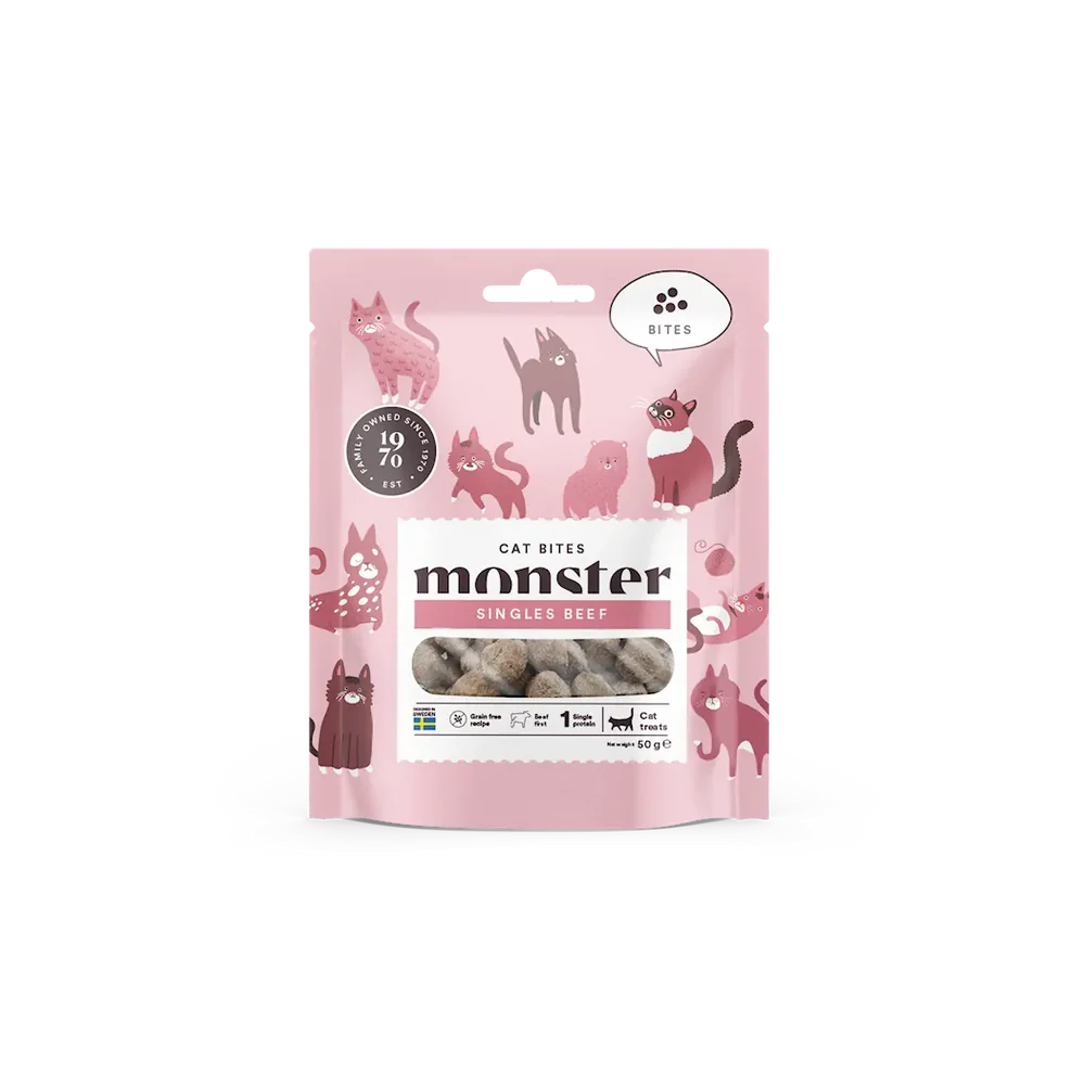 Monster Cat Soft Treats Bites Beef