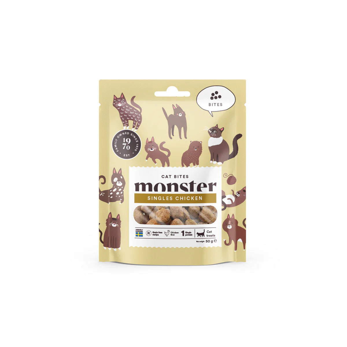 Monster Cat Soft Treats Bites Chicken