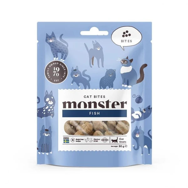 Monster Cat Soft Treats Bites Fish