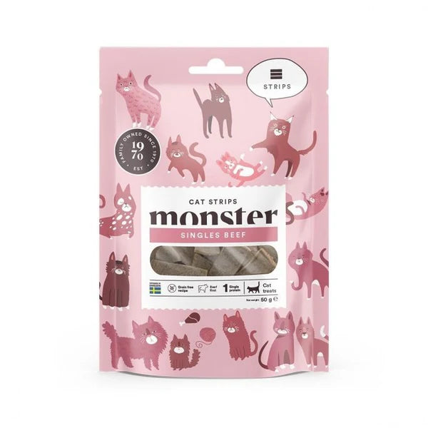 Monster Cat Soft Treats Sticks Beef