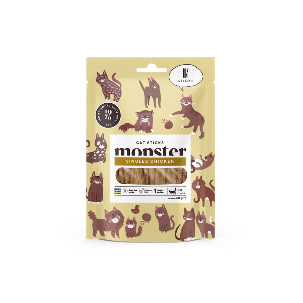 Monster Cat Soft Treats Sticks Chicken