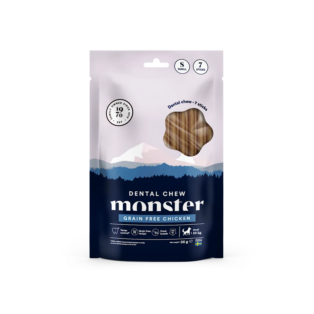 Monster Dog Dental Chew Grain Free Chicken Small Week