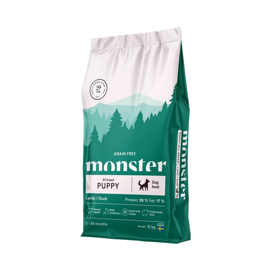 Monster Dog Grain Free Puppy All Breed Lamb & Duck