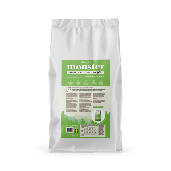 Monster Dog Grain Free Puppy Large Breed Lamb & Duck 12 kg