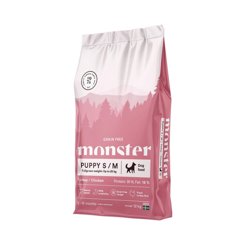 Monster Dog Grain Free Puppy Small & Medium Turkey/ Chicken