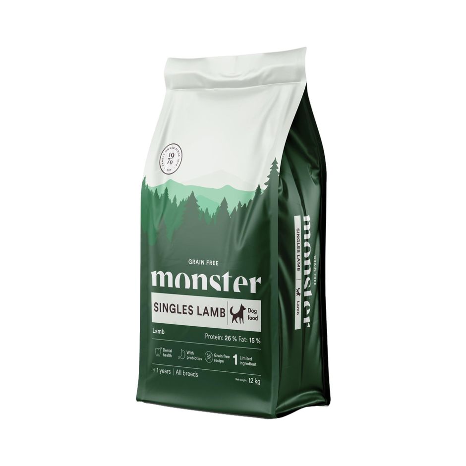 Monster Dog Grain Free Singles Lamb