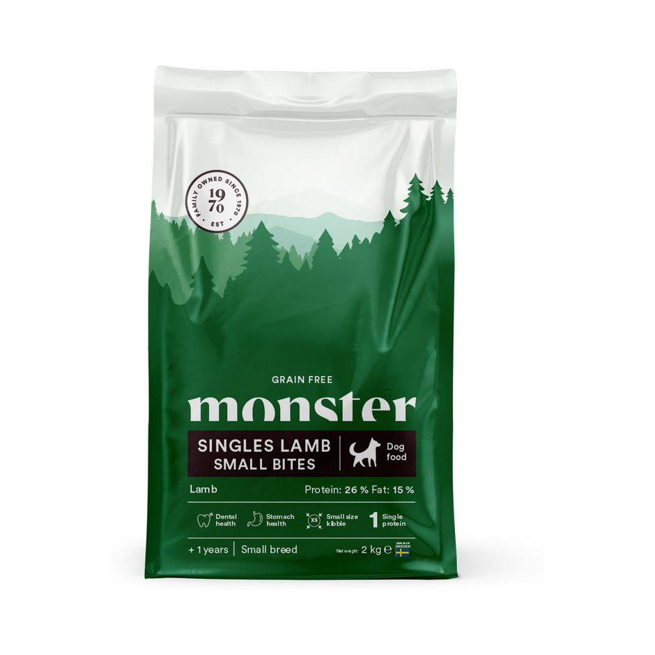 Monster Dog Grain Free Singles Lamb Small Bites