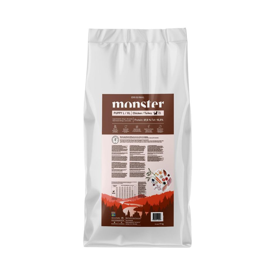 Monster Dog Original Puppy Large/ XL Chicken & Turkey 17 kg