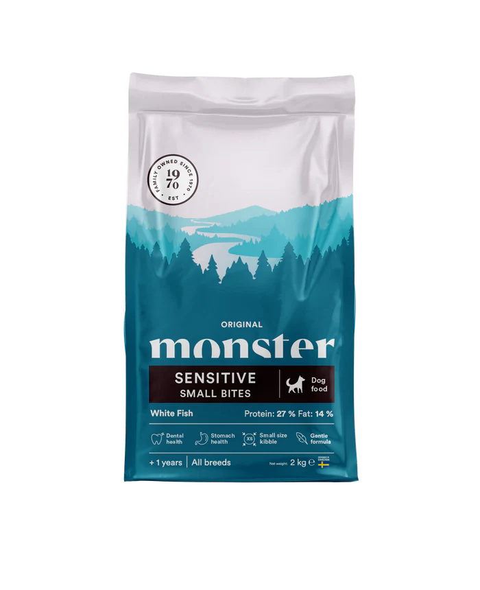 Monster Dog Original Sensitive White Fish Small bites