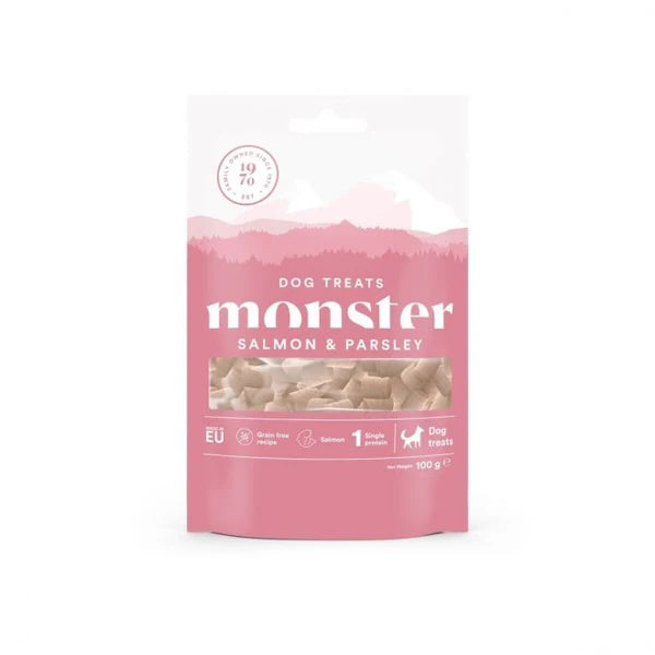 Monster Dog Treats Baked Salmon & Parsley