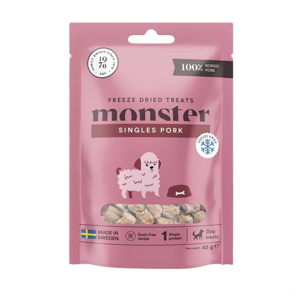 Monster Dog Treats Freeze dried Pork