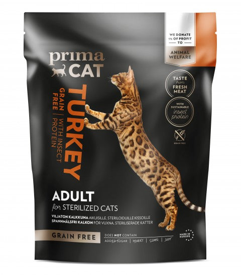 PrimaCat Adult Sterilized GrainFree Kalkon 1,4kg