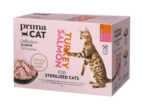 PrimaCat Classic Sterilized Multipack i Sås 12x85g