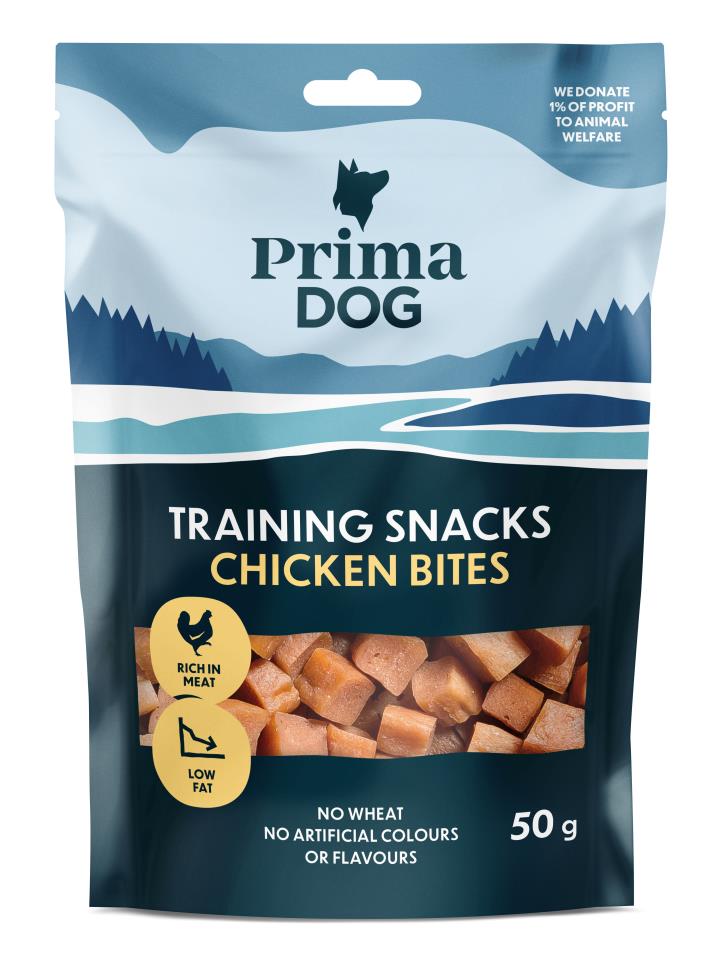 PrimaDog Training Snacks - Kyckling 12 x 50g