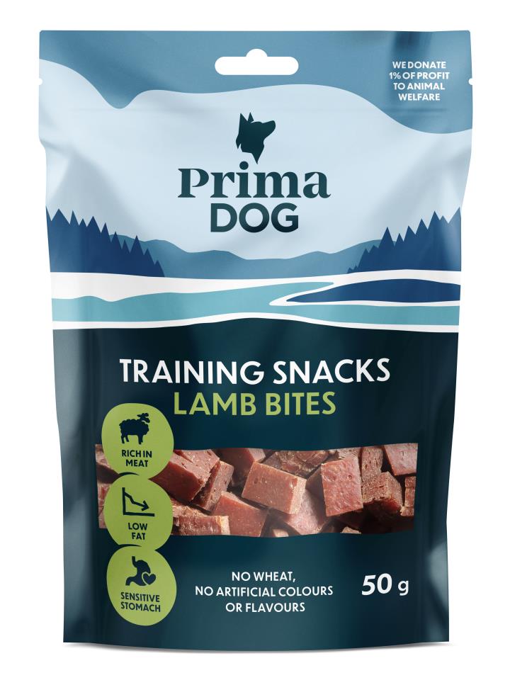 PrimaDog Training Snacks - Lamm 12 x 50g