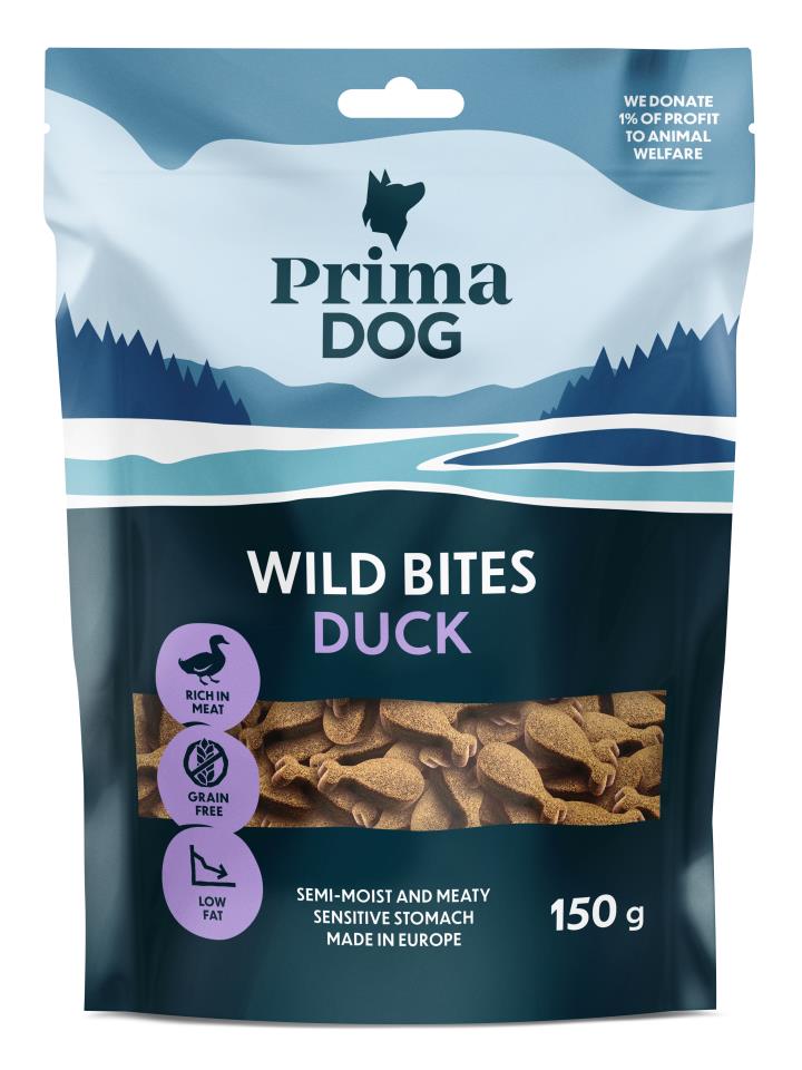 PrimaDog Wild Bites Anka 150g