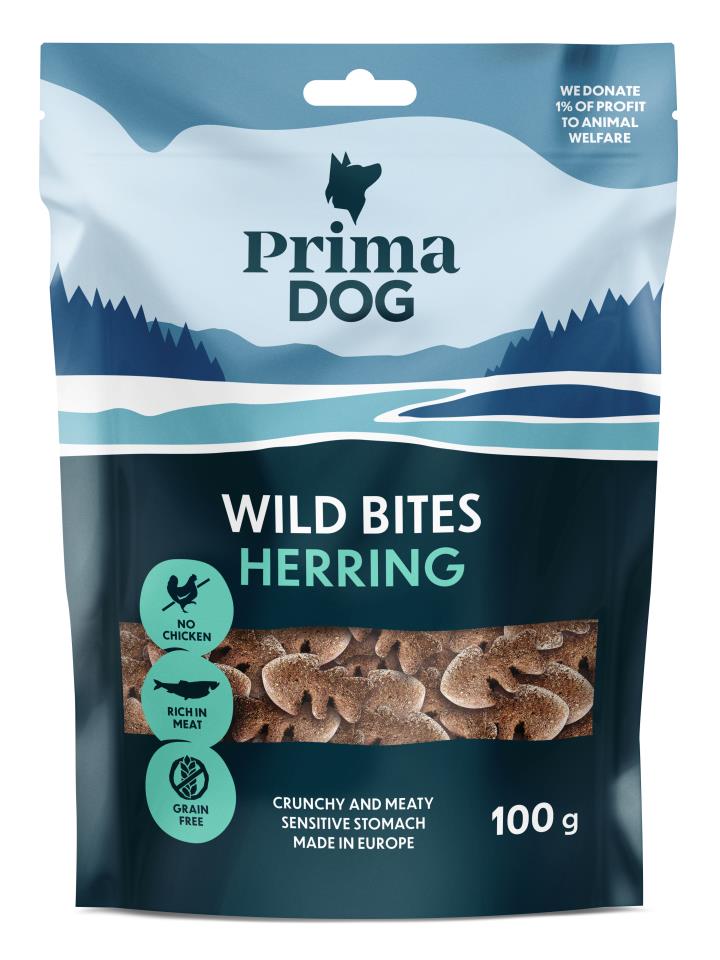 PrimaDog Wild Bites Strömming 10 x 100g