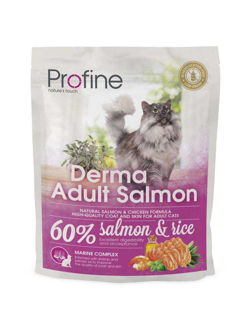 Profine Cat Dry Food Derma Adult Salmon & Chicken 300g