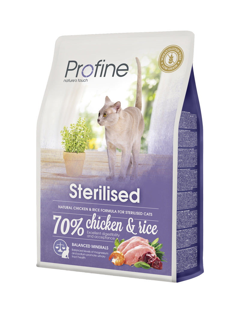 Profine Cat Dry Food Sterilised Chicken & Rice 2 kg