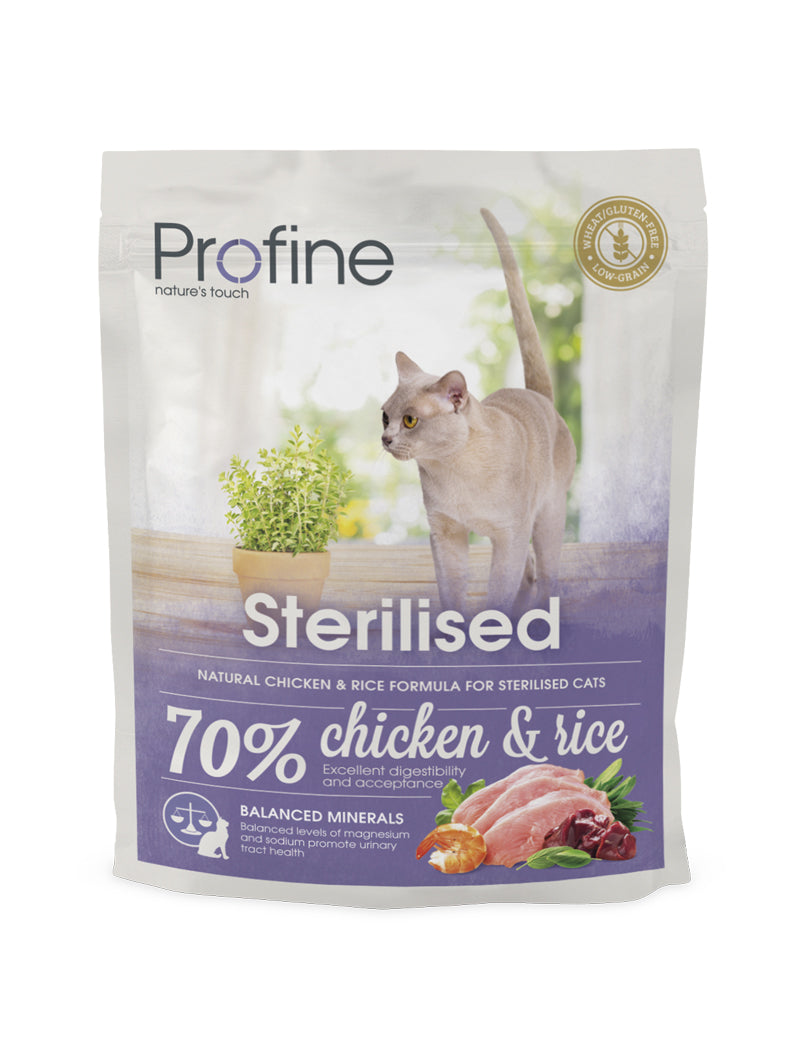 Profine Cat Dry Food Sterilised Chicken & Rice 300g