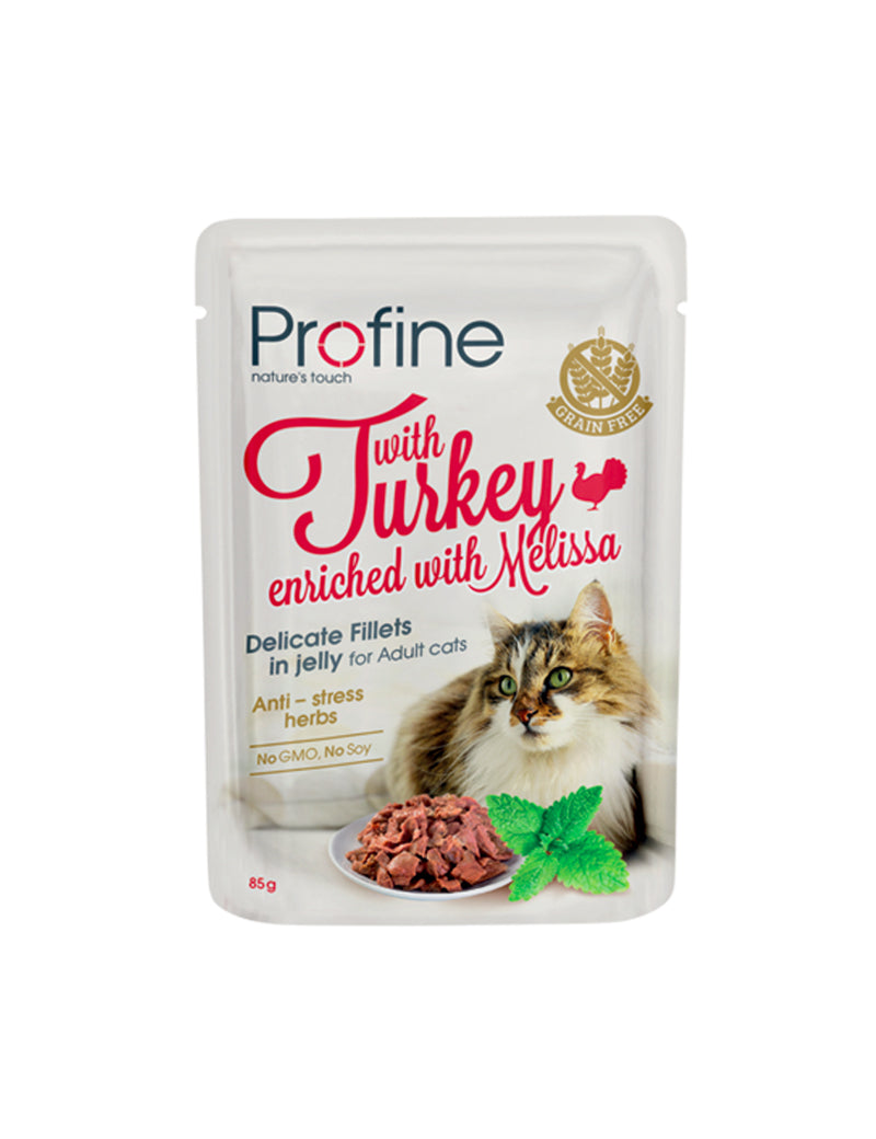 Profine Cat Pouch Fillets Jelly Turkey & Melissa 85 g