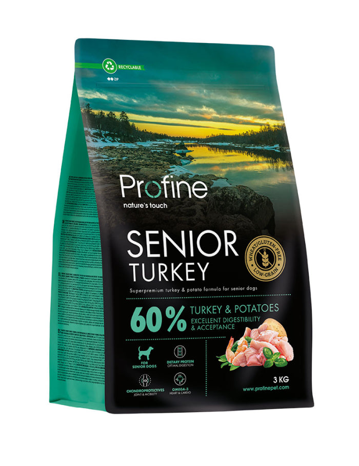 Profine Dog Dry Food Senior Turkey & Potatoes