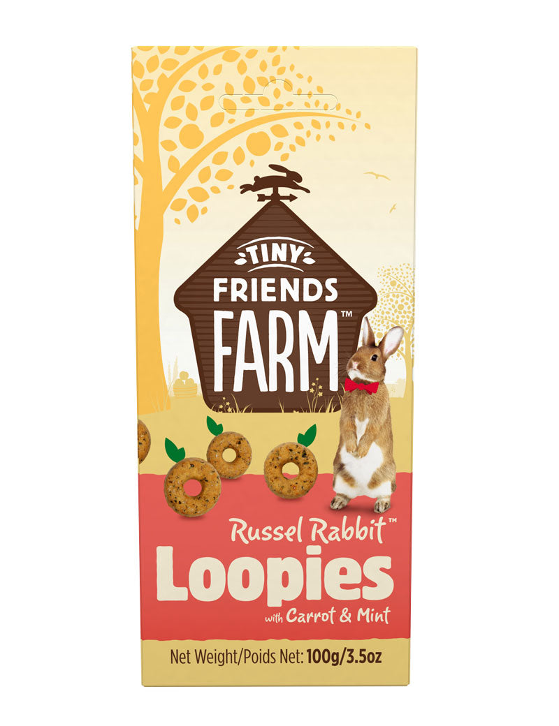 Tiny Friends Farm Rabbit Loopies with Carrot & Mint 100 g