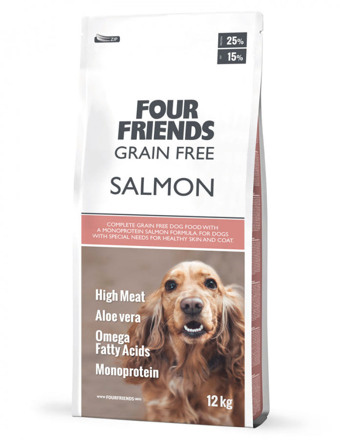 FourFriends Dog Grain Free Salmon 12kg