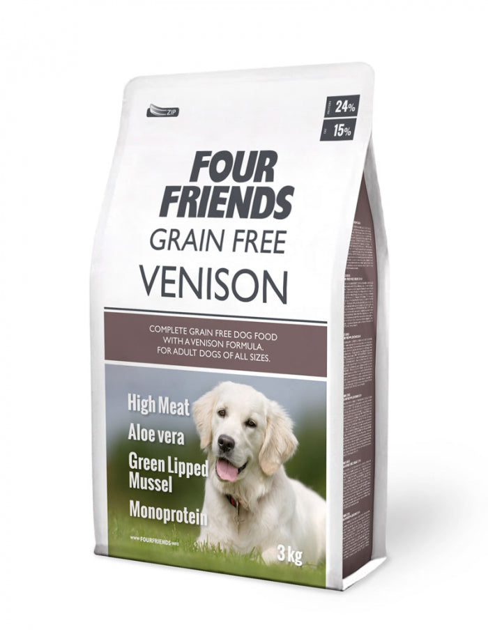 FourFriends Dog Grain Free Venison 3kg