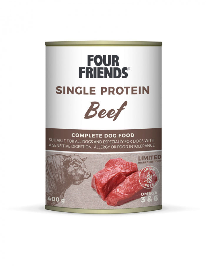 FourFriends Dog Single Protein Beef Wet 400g