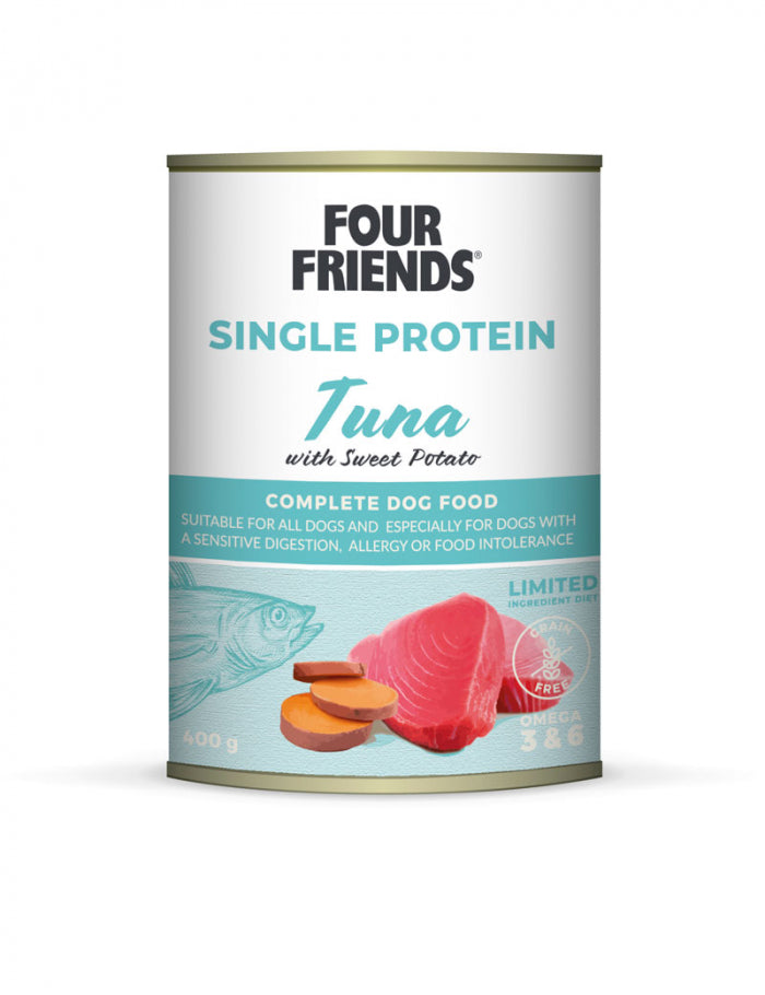 FourFriends Dog Single Protein Tuna & Sweet Potato 400g